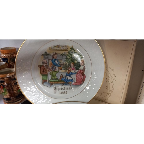 29 - 4 boxed Royal Worcester Christmas plates, 1979 through to 1982