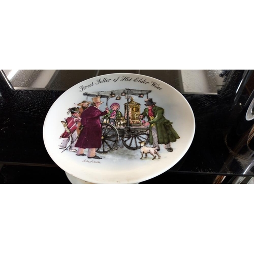 3 - 8 Wedgwood Bradex 'Street Sellers' collectors plates COLLECT ONLY