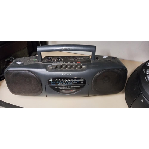 50 - A Sony CFS-B11L stereo radio cassette and a Lloytron cd and tape player COLLECT ONLY