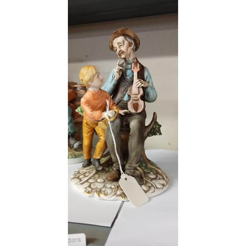 80 - 5 Capodimonte style figures COLLECT ONLY