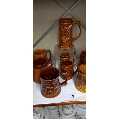 99 - A quantity of tankards COLLECT ONLY