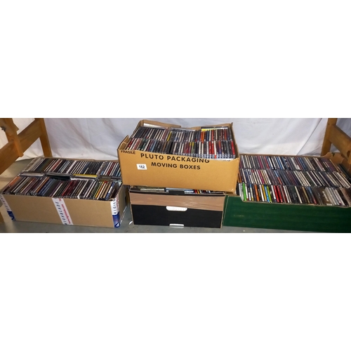 162 - 4 boxes of cd's COLLECT ONLY