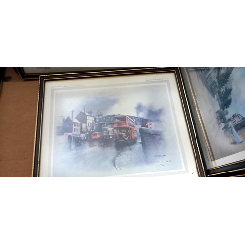 170 - A quantity of limited edition framed and glazed prints, 4 by G Herick and 4 by Weston COLLECT ONLY