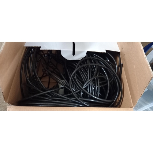 176 - A Large Box of New Wiring, Reels etc and A Connectix cabling system etc  COLLECT ONLY