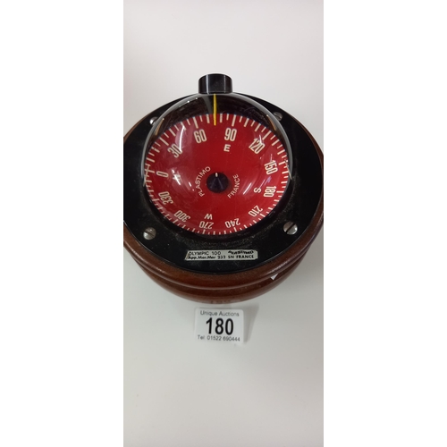 180 - A Plastimo Olympic 100 France boat compass