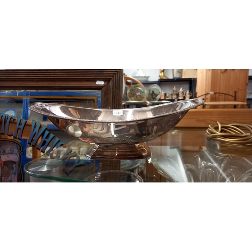 216 - A decorative silver plate dish/bowl