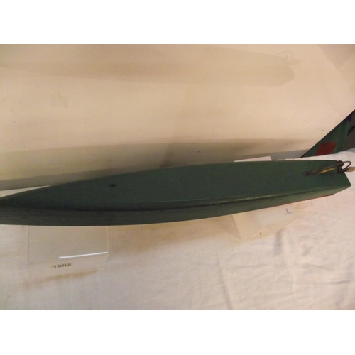 1802 - A Hobbies Bowman live steam launch/boat Length 75.5cm