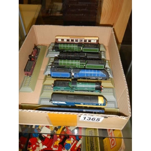 Nine Del Prado 'W' gauge railway display engines.