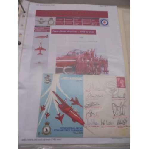 1119 - An album of Red Arrows epehemera etc.,