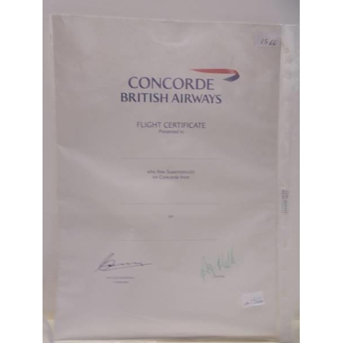 1149 - A Concorde flight certificate, Concorde luggage label, Concorde model plane and a Cunard Official wh... 