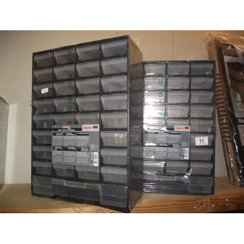 11 - 2 Powerfix small parts organizer drawers COLLECT ONLY