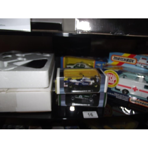 16 - 4 boxed Matchbox Superhaulers, Atlas Grand Prix and aircraft