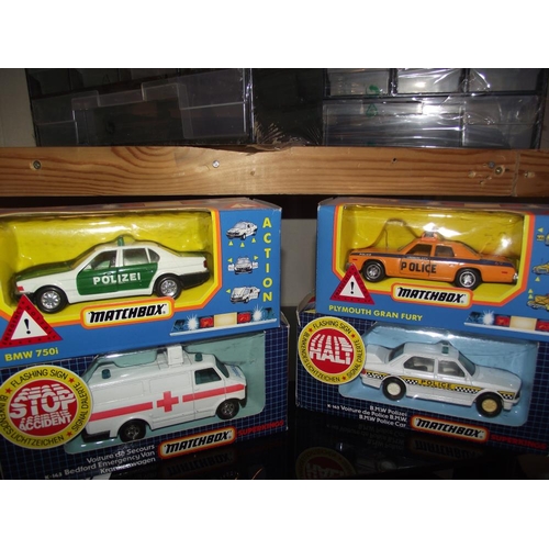 16 - 4 boxed Matchbox Superhaulers, Atlas Grand Prix and aircraft