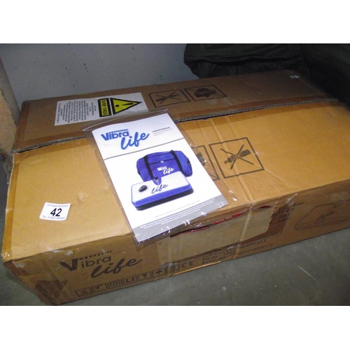 42 - A boxed Vibra Life excercise vibration plate COLLECT ONLY