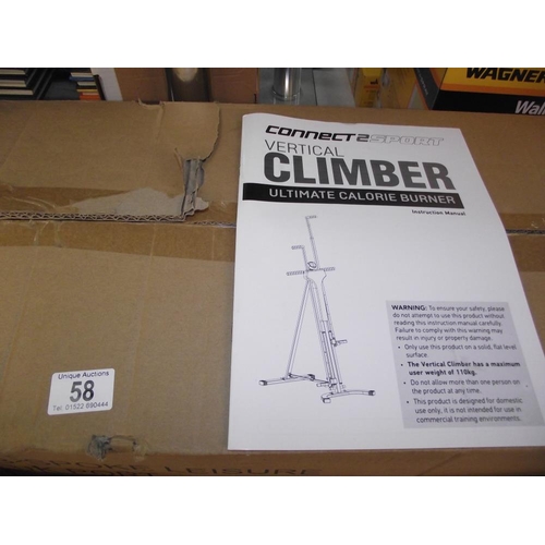 58 - Connect 2 sport vertical climber excercise apparatus COLLECT ONLY