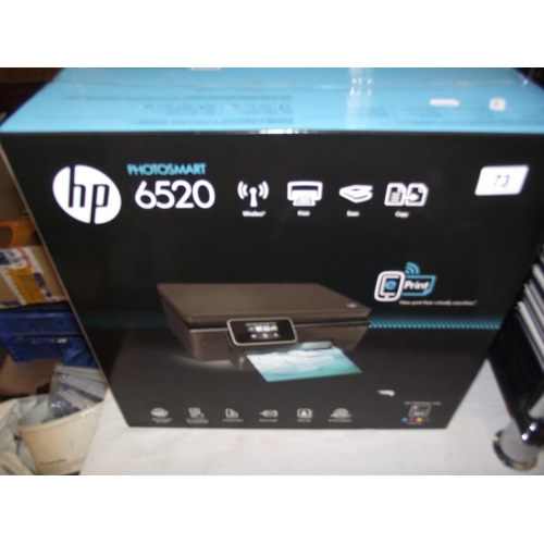 73 - HP photosmart 6520 photo printer, new in box COLLECT ONLY