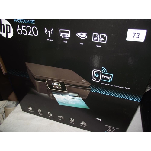 73 - HP photosmart 6520 photo printer, new in box COLLECT ONLY