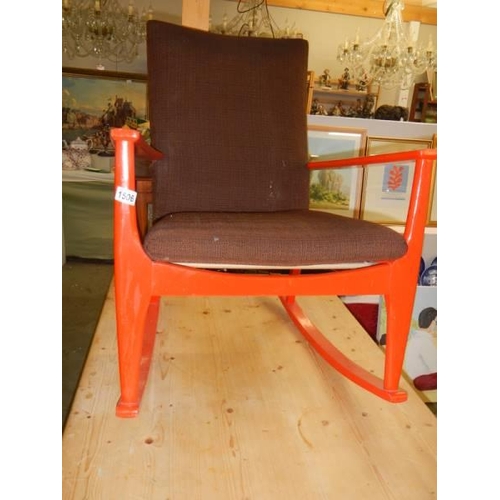 1506 - A vintage Parker Knoll rocking chair, COLLECT ONLY.