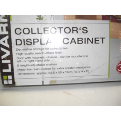 103 - A collectors display cabinet 62.5cm x 50cm x 18cm COLLECT ONLY