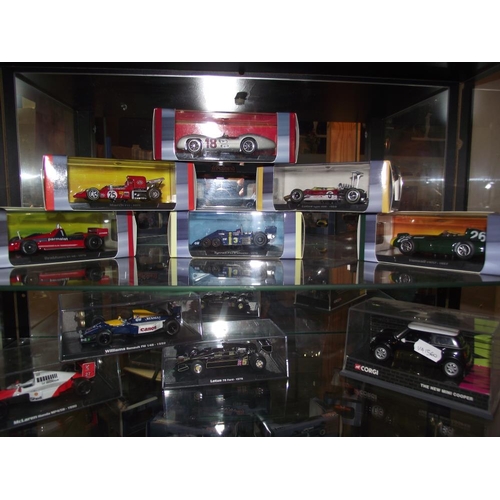 114 - A good collection of Atlas Grand Prix Legends of Formula 1 model cars and 1 other