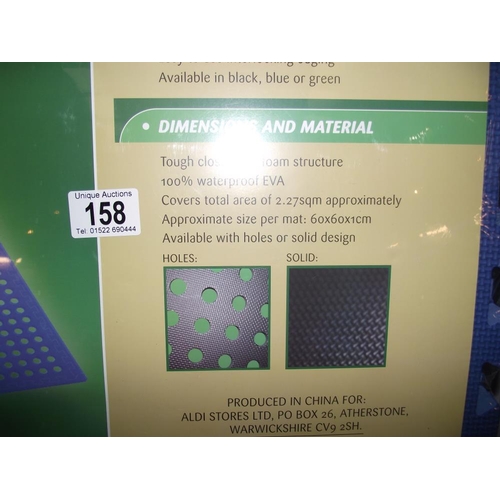 158 - A  6 pack of multi purpose floor mats