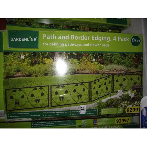 162 - A quantity of boxed gardenline path and border edging