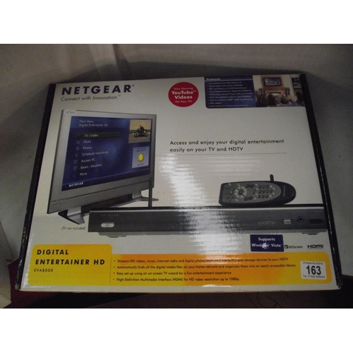 163 - A boxed Netgear eva 8000 HD digital entertainer