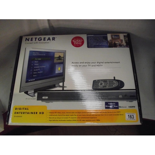 163 - A boxed Netgear eva 8000 HD digital entertainer