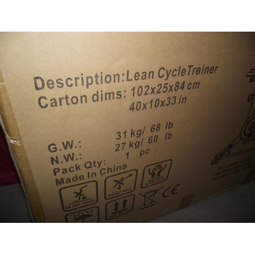 170 - A boxed lean cycle trainer excercise bike