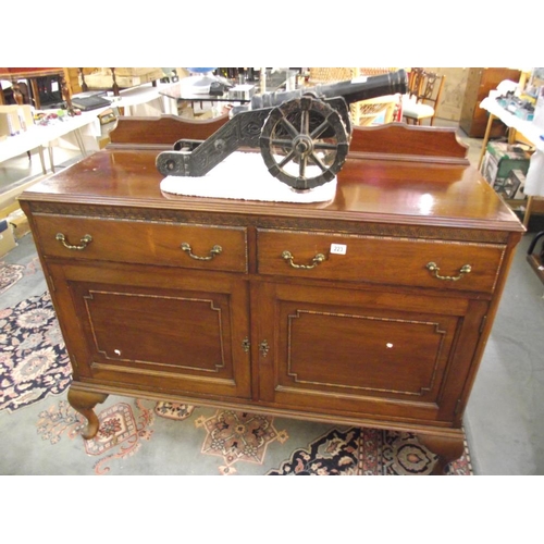 223 - An Edwardian mahogany sideboard COLLECT ONLY