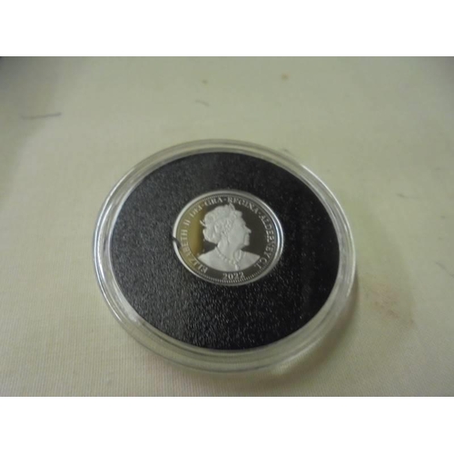 201 - A Platinum Jubilee of Queen Elizabeth II platinum proof half sovereign, boxed with certificate of au... 