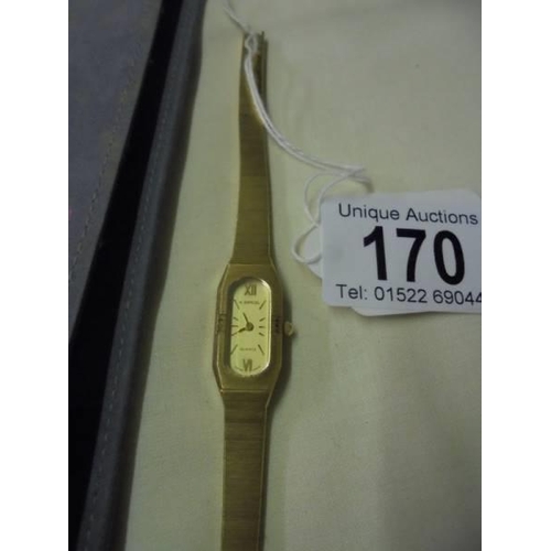 170 - An H Samuel cirda 1986 ladies wrist watch with original purchase receipt.