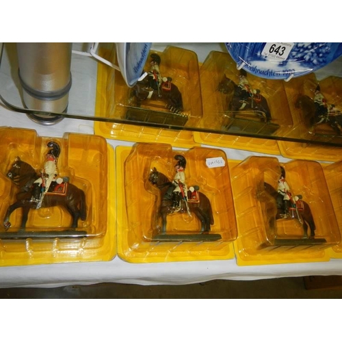 645 - Forteen Russian Guard Cavalrymen (1805) in blister packs.