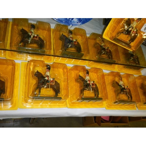 645 - Forteen Russian Guard Cavalrymen (1805) in blister packs.