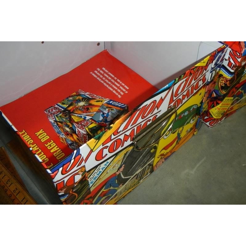 683 - Two Action comic storage boxes, (collapsible)