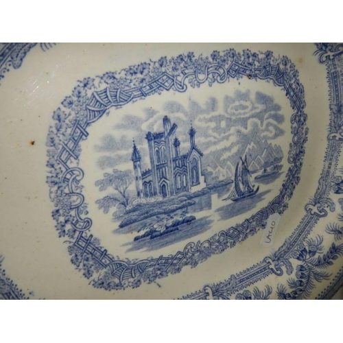 766 - Three antique plates.