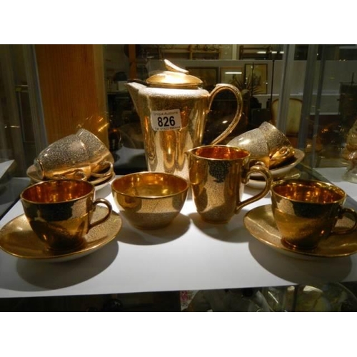 826 - A 15 piece Jersey pottery tea set.