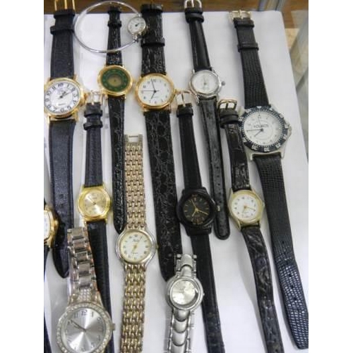 836 - Approximately twenty five assorted wrist watches.