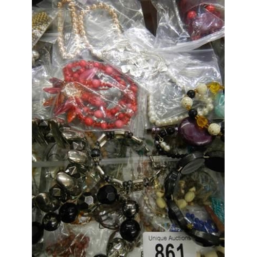 861 - Approximately twenty bracelets etc.,