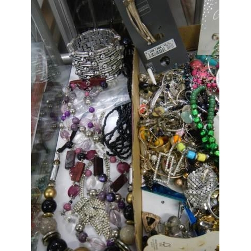 885 - A good lot of necklaces, bracelets, earrings etc.,