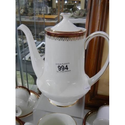 994 - A fifteen piece Royal Albert coffee set in good condtion.