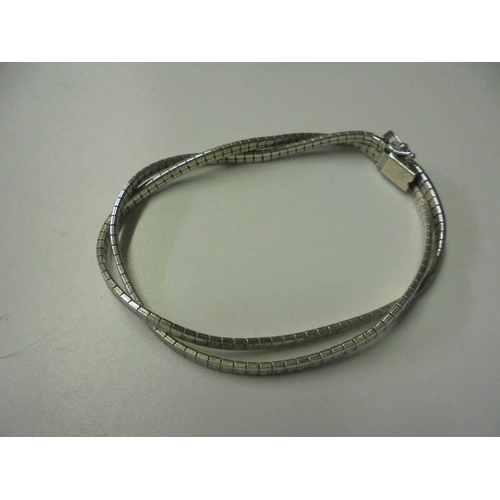 106 - Four silver bracelets, 1.4 oz.