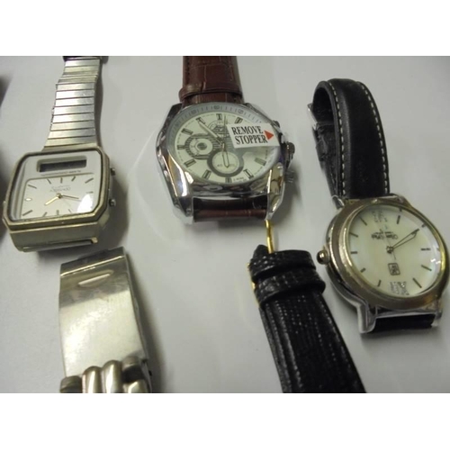 191 - Eleven good gents wrist watches.