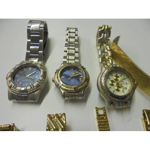 192 - Ten ladies wrist watches and two nurses watches.