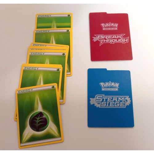 907 - A quantity of Pokemon cards in steam seige box.