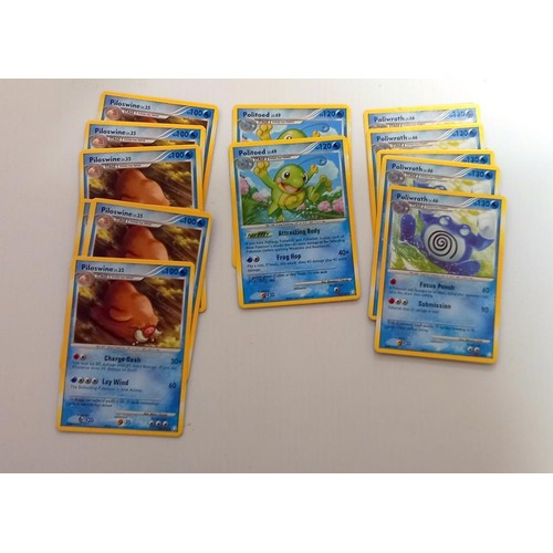 907 - A quantity of Pokemon cards in steam seige box.