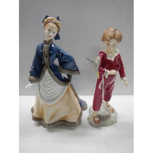 283 - Two Royal Worcester figurines - Winters Morn and The Parakeet.