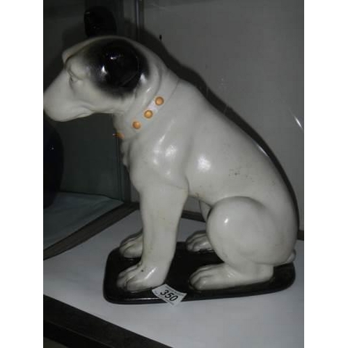 350 - A HMV Nipper dog figure.