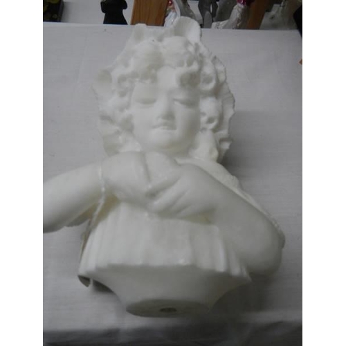 430 - A marble female bust.