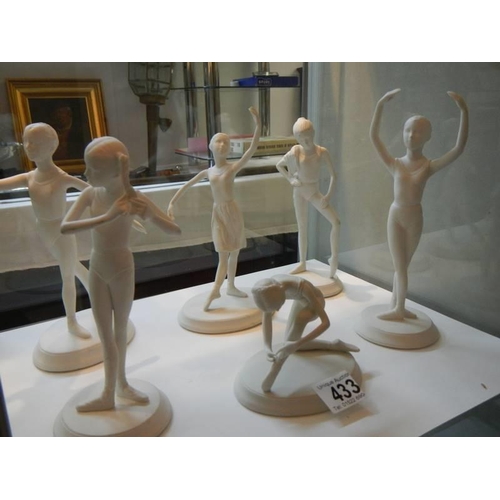 433 - Six 'The Royal Ballet' figurines.